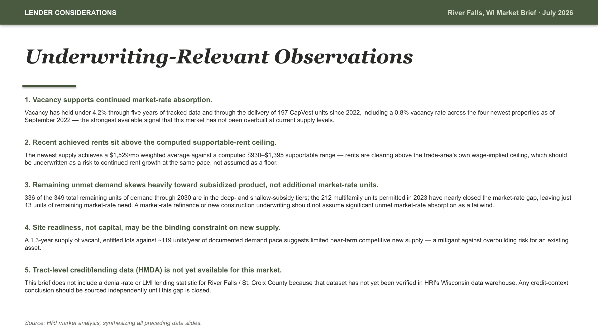 River Falls, Wisconsin Intelligence Brief — slide 10 of 13